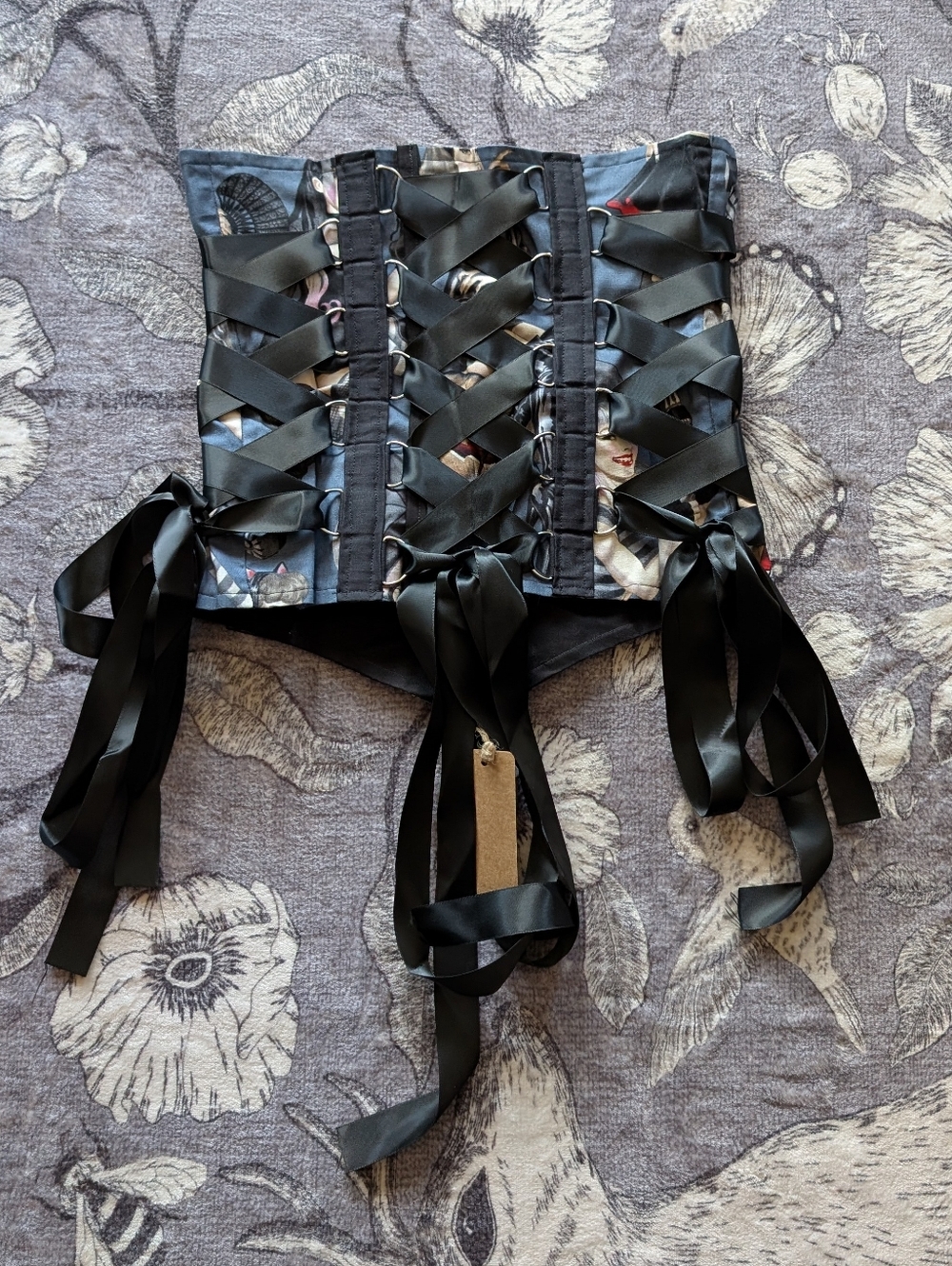 Goth Girl Underbust Corset Top - Picture 3 of 4